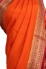 Classic Contrast Pure Mysore Crepe Silk Saree